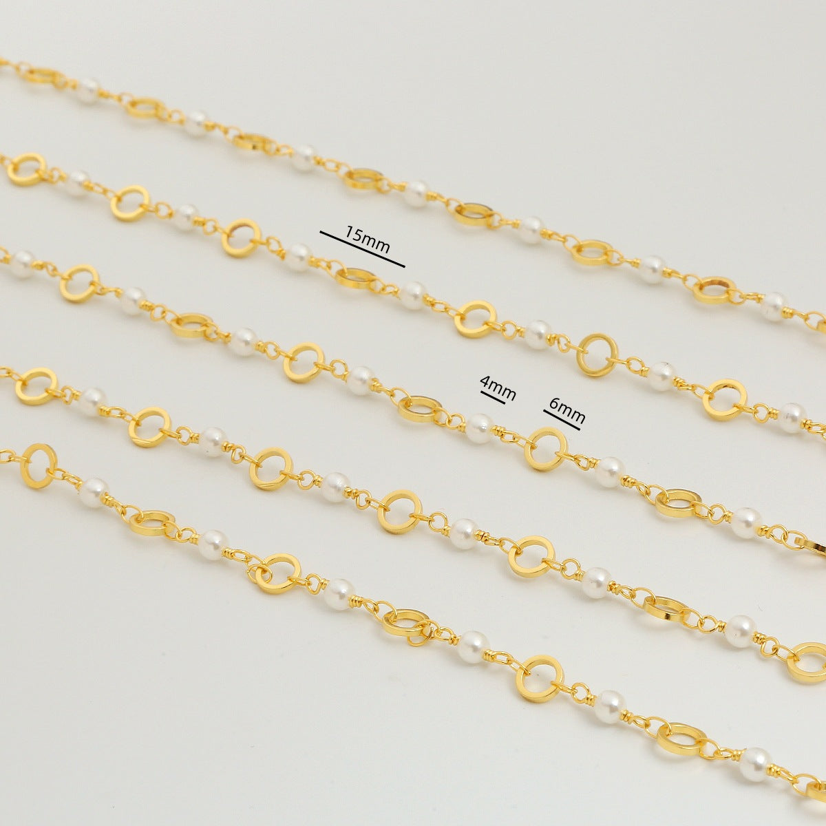 WT-RBC233 WKT Newest Design Fashion 18K Real Gold Plated Resist Tarnishable Handmade Craft Hand Combined Chain for Necklace