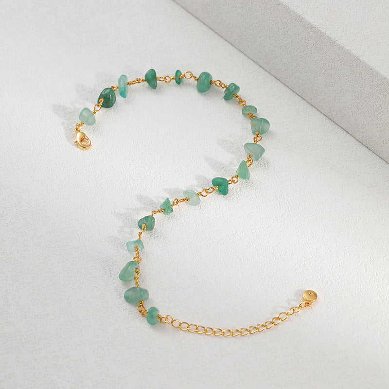 WT-B637 WKT Lovely Trendy Gift for Women Star Shaped Lucky Bracelets Natural Colorful Gemstone Opening Bracelets