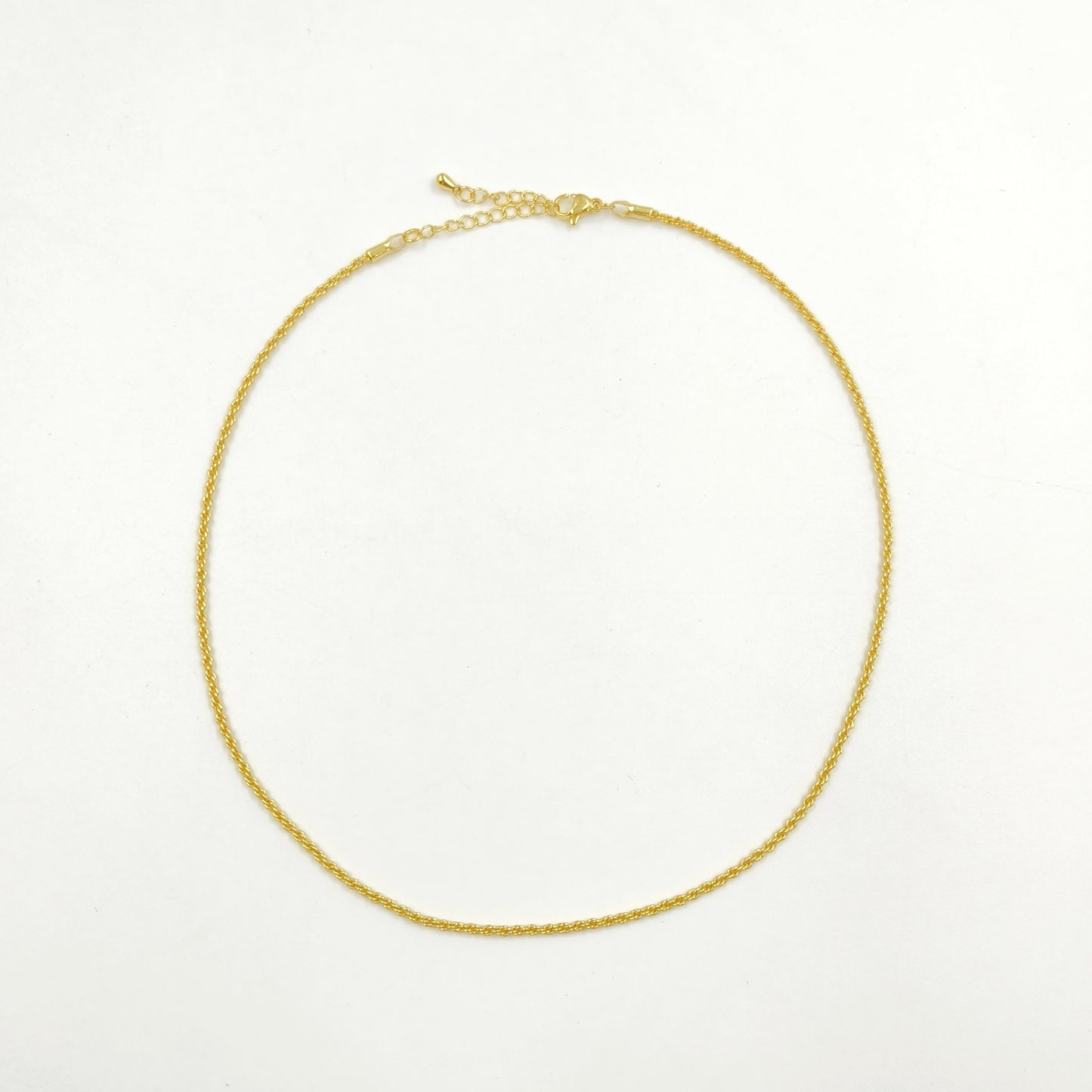WT-BFN024 WKT Special Yellow Brass Chain Necklace Fashion Choker Jewelry Accessories Durable Decoration Twisted Chain