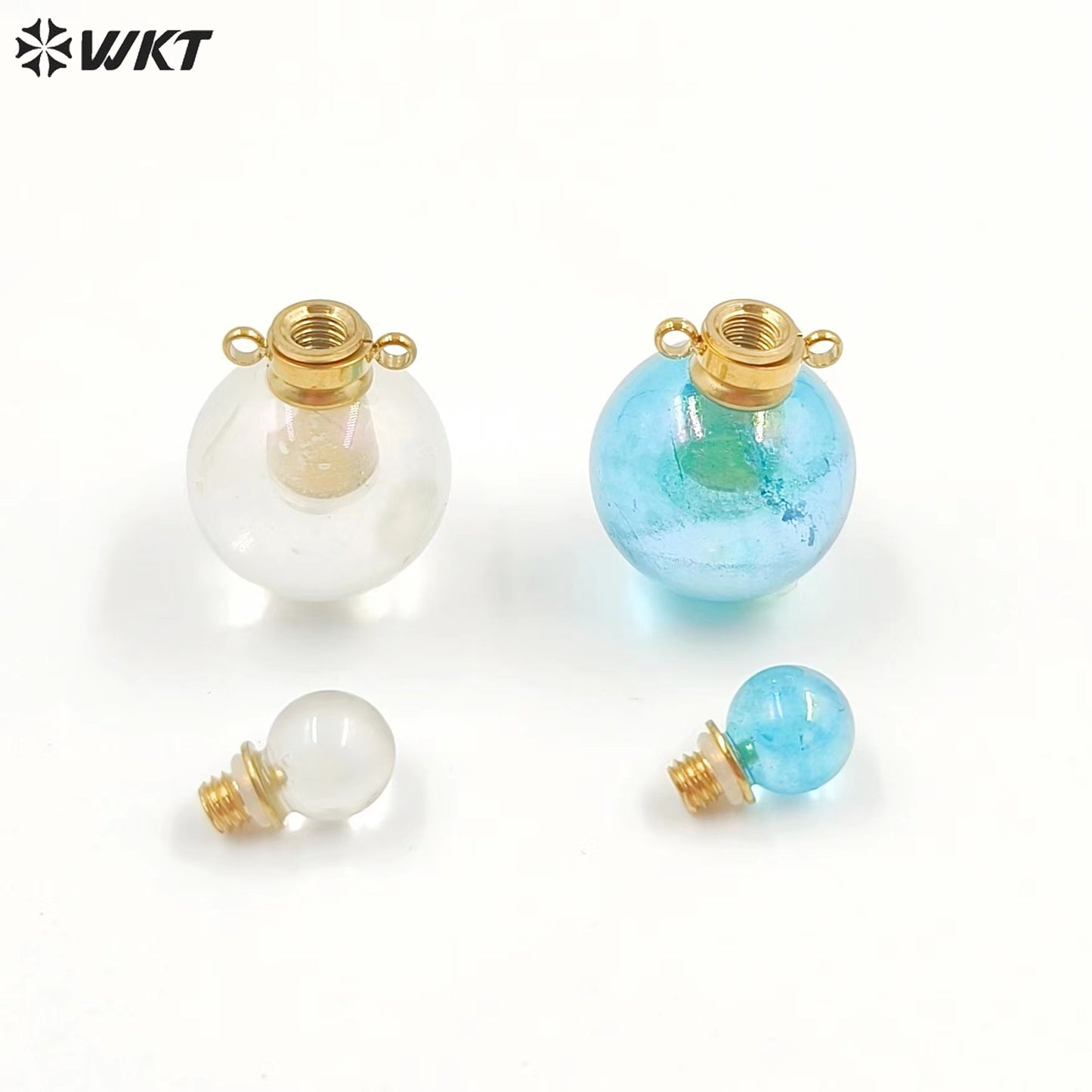 WT-P1930 Fashion Design Trendy New Precious Knife Shaped Colorful Stone Crystal Quartz Perfume Bottle Pendants