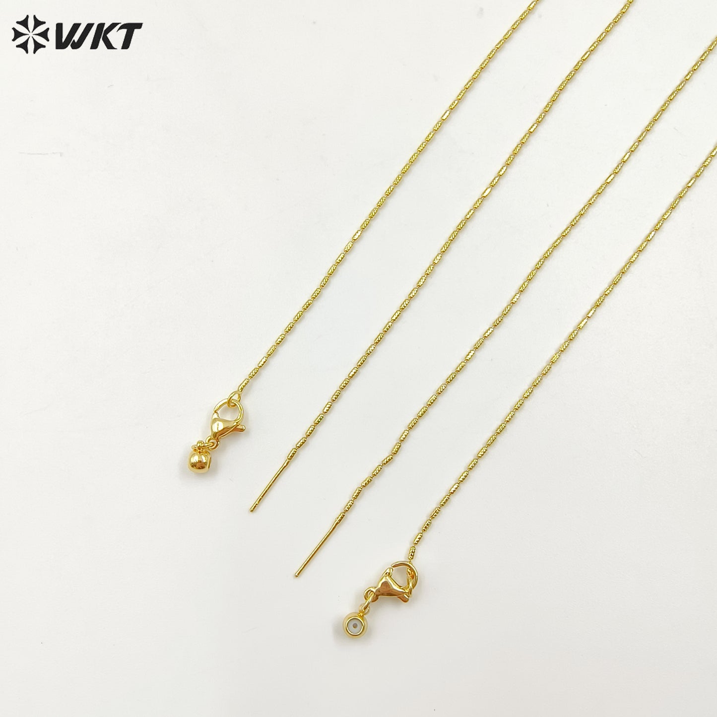 WT-BFN062 Fashion 18k Real Gold Plated Women Jewelry Bamboo Chain for Pendants Match Neckllace