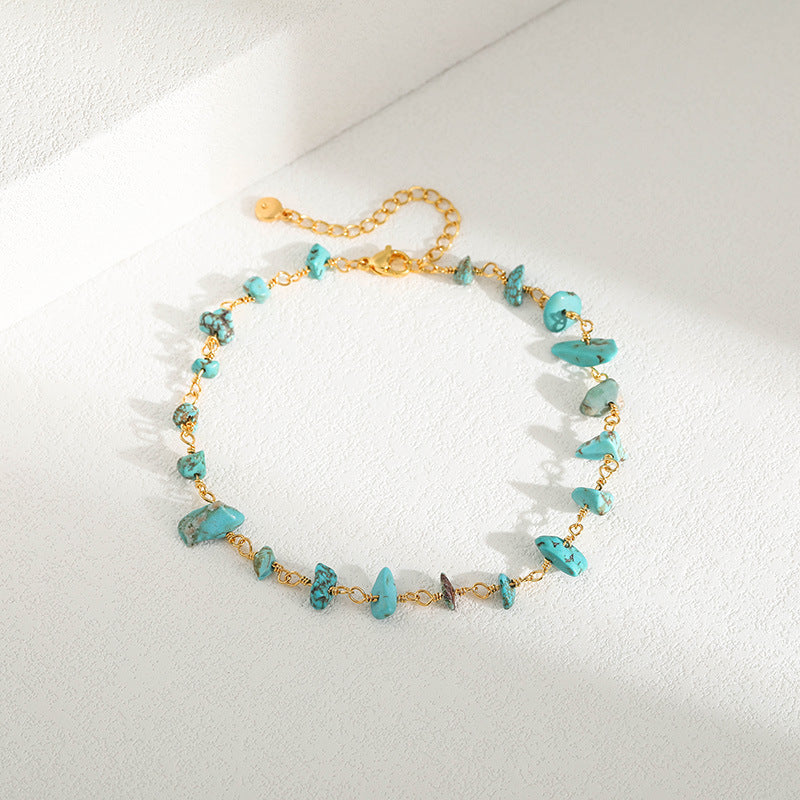 WT-B637 WKT Lovely Trendy Gift for Women Star Shaped Lucky Bracelets Natural Colorful Gemstone Opening Bracelets