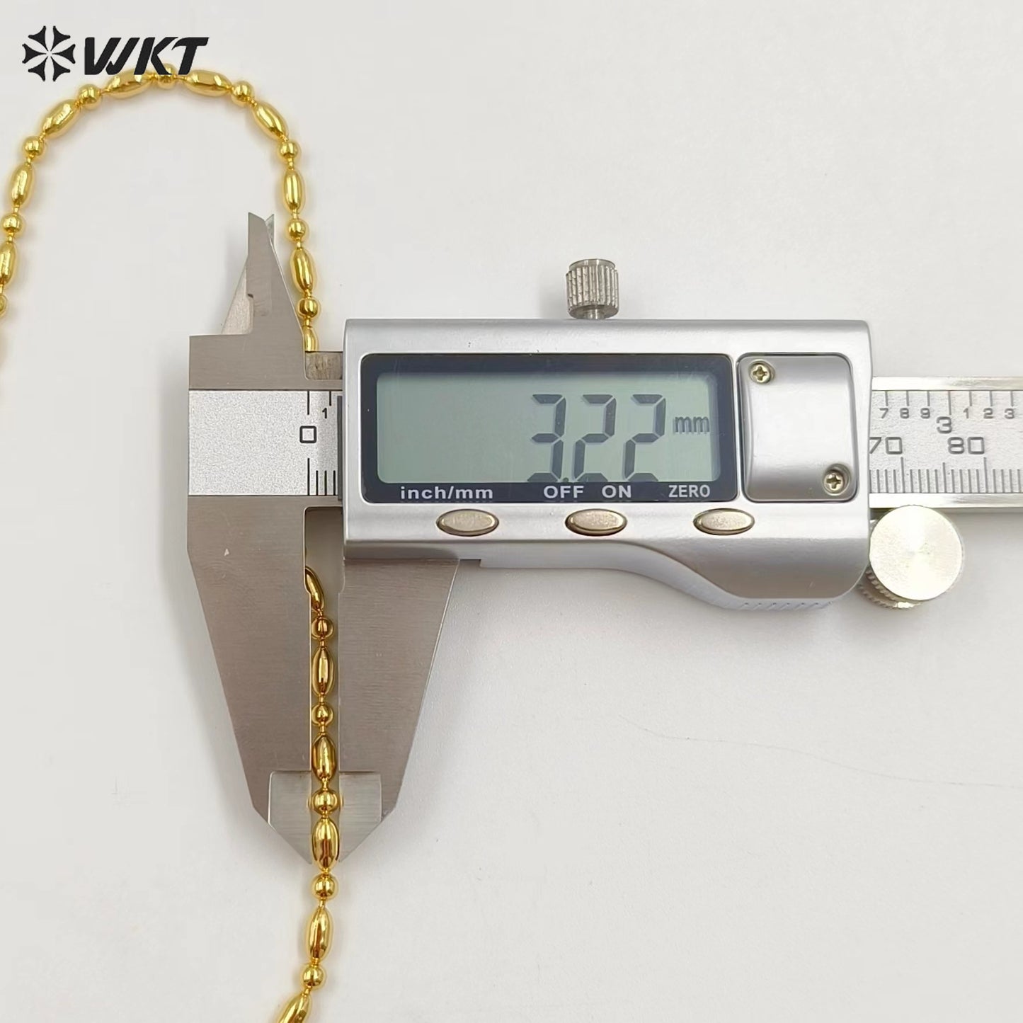 WT-BFN061 Wholesale Newest Design 18k Real Gold Plated Bamboo Beads Resist Tarnishable Metal Jewelry Chain Necklace for Pendants