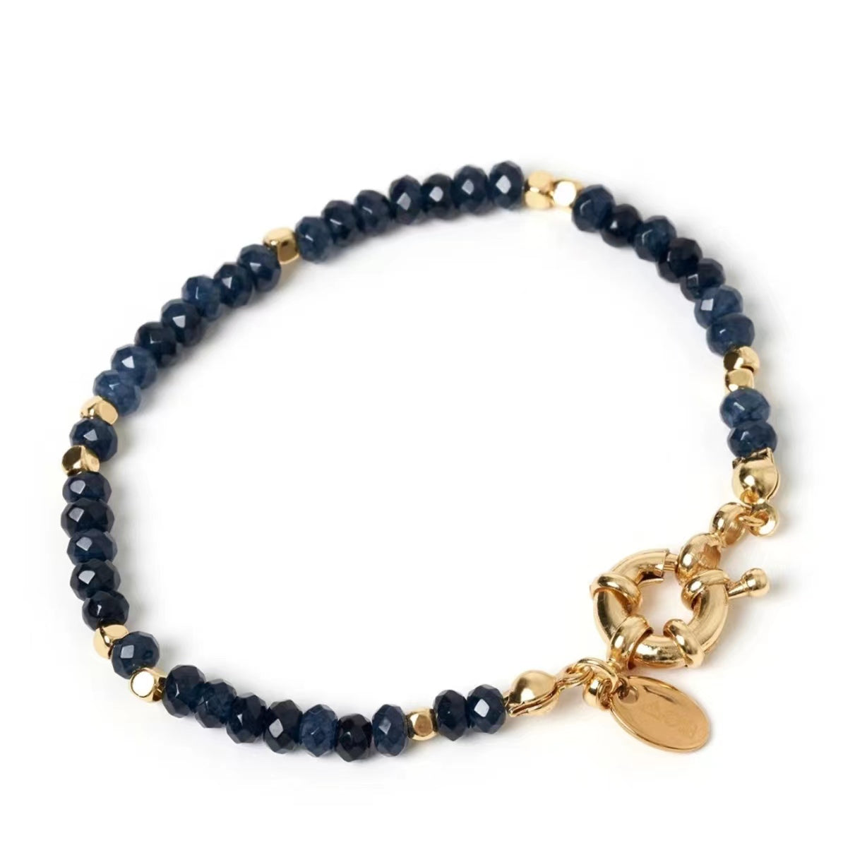 WT-B638 WKT Lovely Fashion Design Trendy Gift for Women Gemstone 6.5inch Long Natural Colorful Gemstone Bracelets