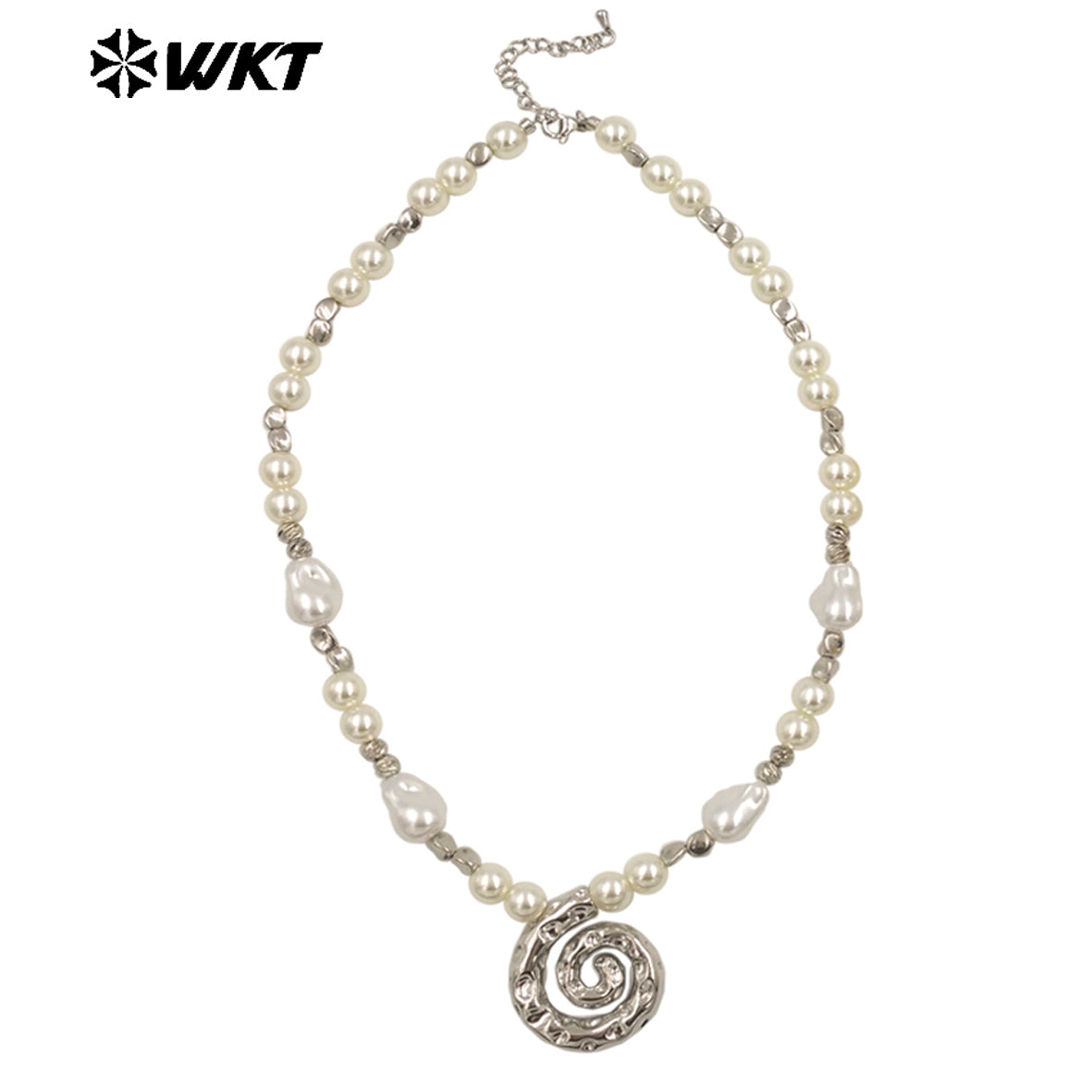 WT-JN289 New Arrivals Artificial Pearl Round Beads Irregular Beads Mosquito-Repellent Incense Shape Delicate Women Necklace