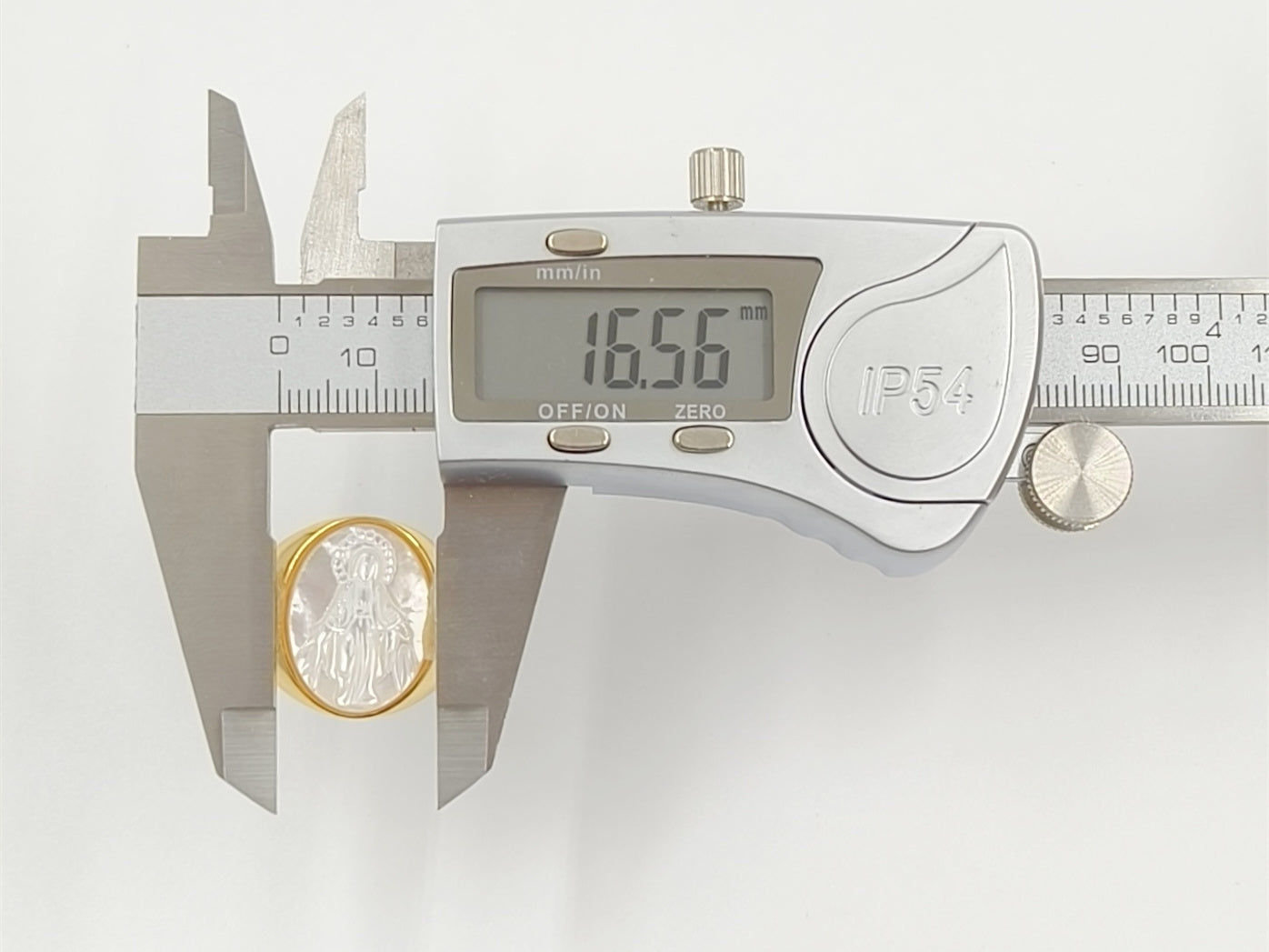 WT-MPR157 Good Quality Vintage Style 18K Gold Plated Cross And Eagle Pattern Adjustable Shell Rings For Party Wearing Jewelry