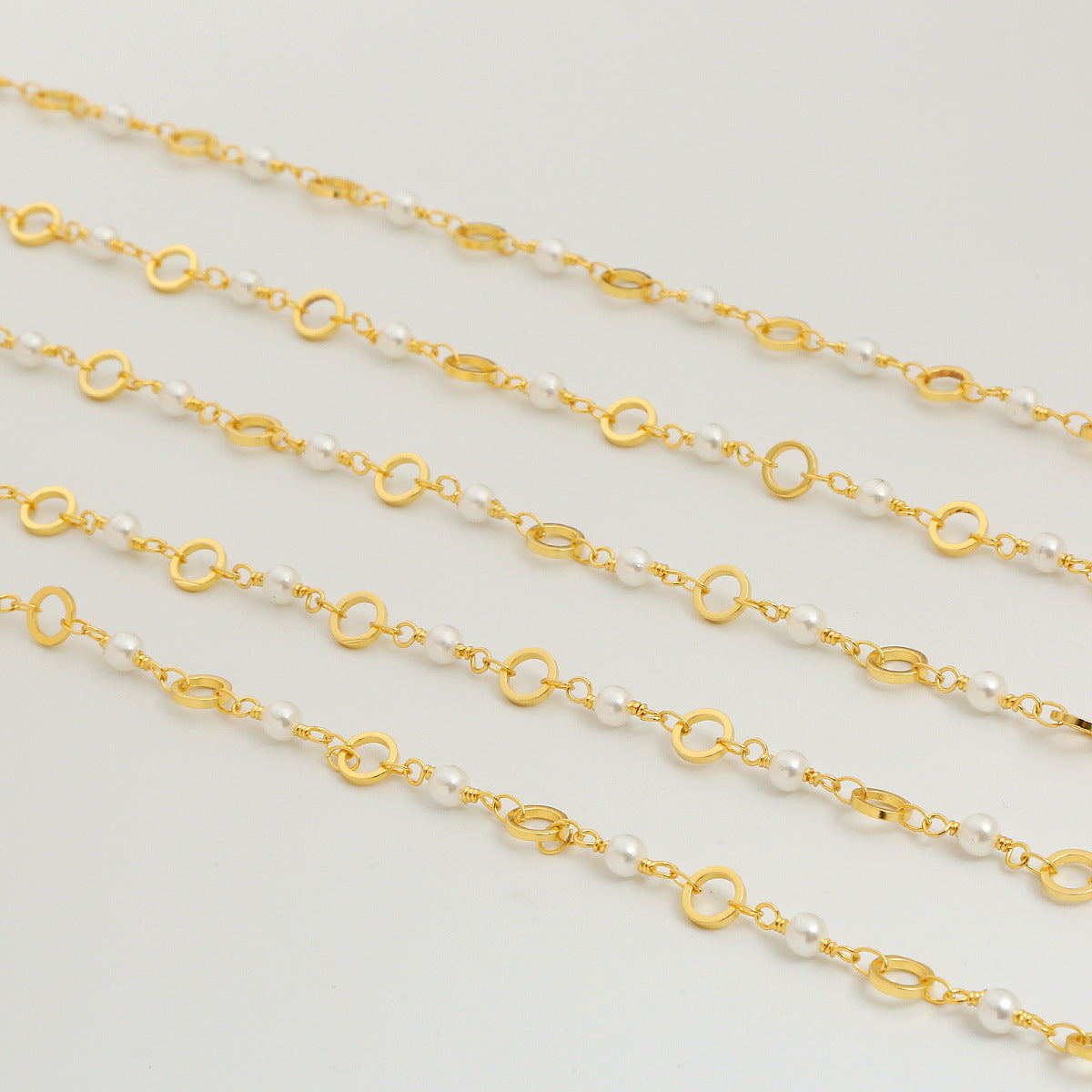 WT-RBC233 WKT Newest Design Fashion 18K Real Gold Plated Resist Tarnishable Handmade Craft Hand Combined Chain for Necklace