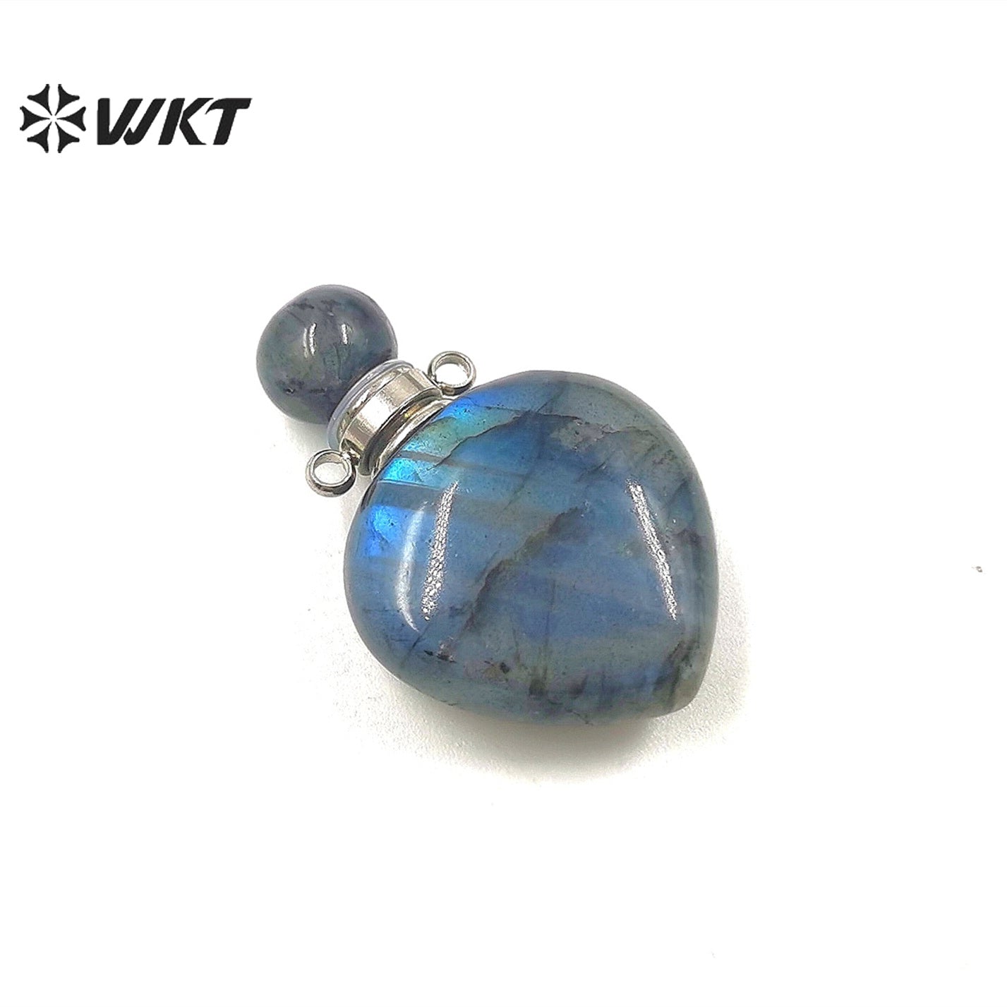 WT-P1796 Charming Pattern Labradorite Pendant Love Perfume Bottle Pendant Women Jewelry Accessories DIY Natural Stone Pendant