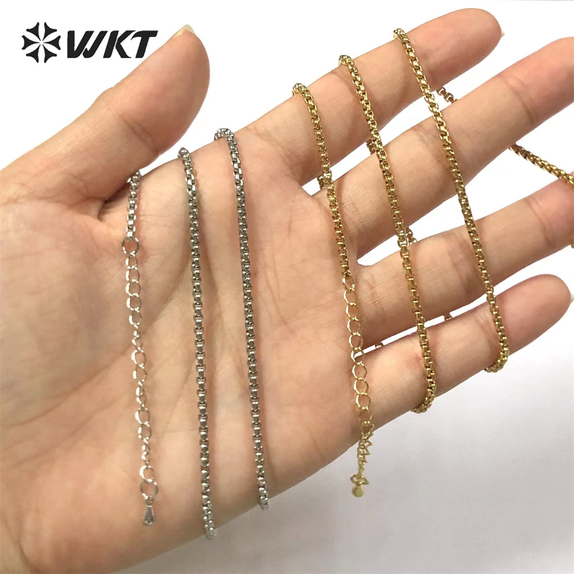 WT-BFN038 Lovely and Vintage Gold Chain with 18k Gold Plated Yellow Brass Chain for Women and Gifts