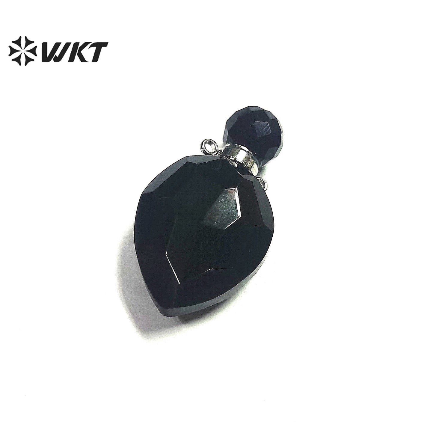 WT-P1795 Attractive Pendant Bohemia Style Perfume Bottle Pendant Textured Women Jewelry Accessories Natural Stone Pendant