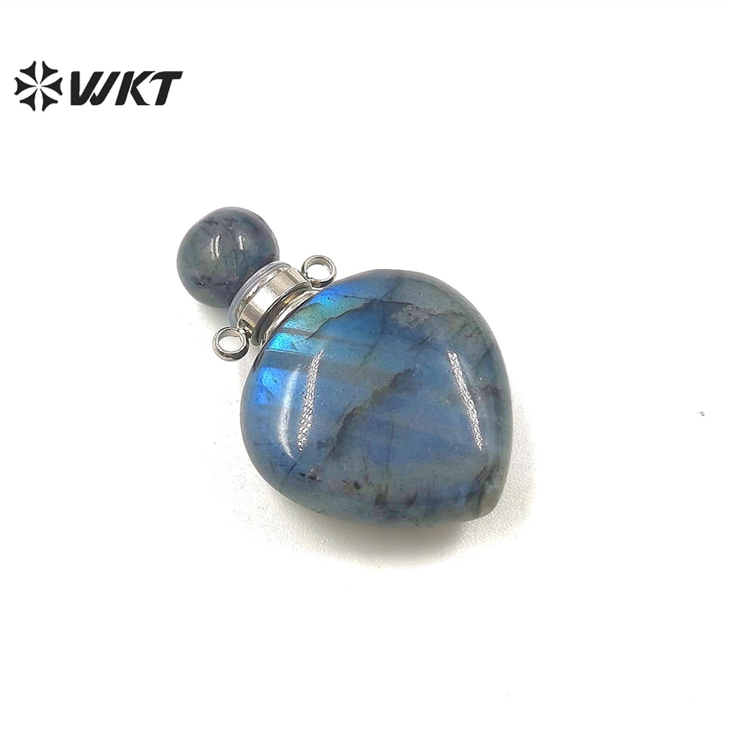 WT-P1796 Charming Pattern Labradorite Pendant Love Perfume Bottle Pendant Women Jewelry Accessories DIY Natural Stone Pendant
