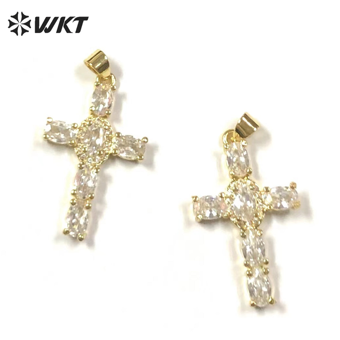 WT-MP246 Fashion Shine Country Style Charming Pendant Cross Pendant Necklace Jewelry Accessories Cubic Zircon Pendant