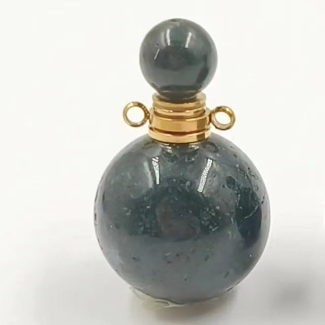 WT-P1930 Fashion Design Trendy New Precious Knife Shaped Colorful Stone Crystal Quartz Perfume Bottle Pendants