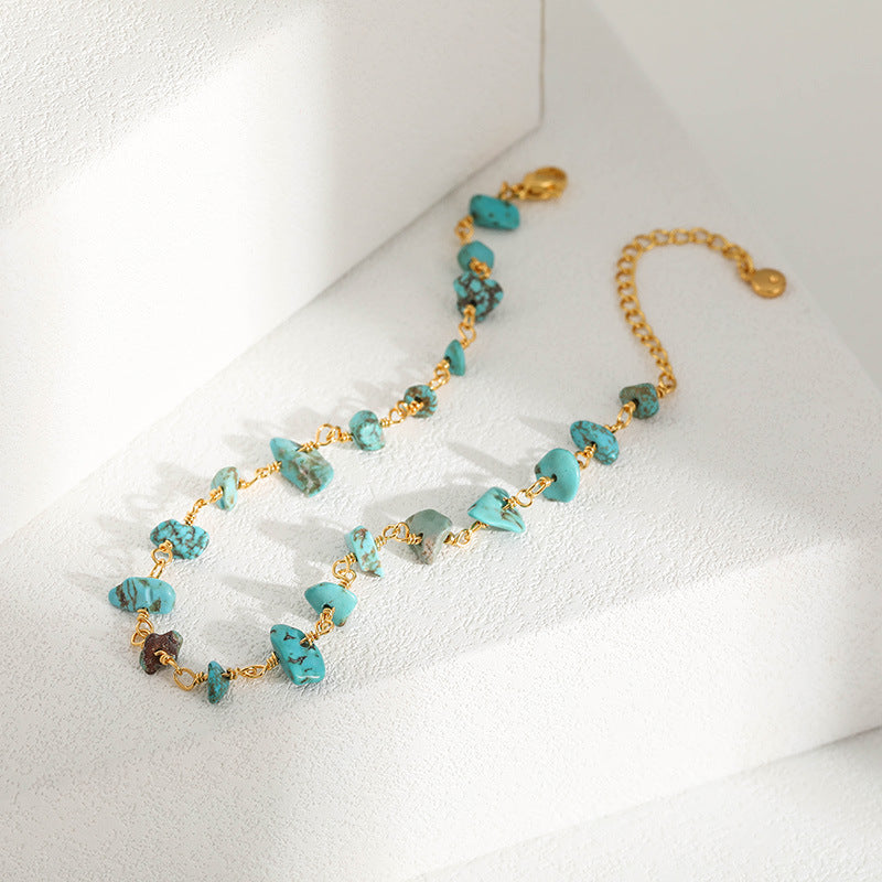 WT-B637 WKT Lovely Trendy Gift for Women Star Shaped Lucky Bracelets Natural Colorful Gemstone Opening Bracelets