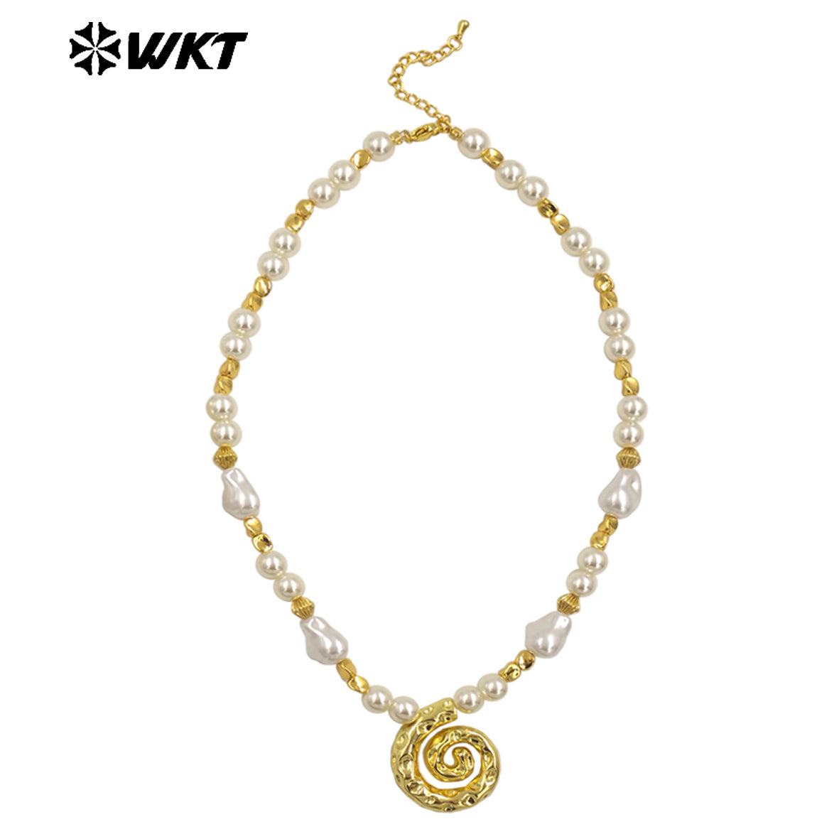 WT-JN289 New Arrivals Artificial Pearl Round Beads Irregular Beads Mosquito-Repellent Incense Shape Delicate Women Necklace