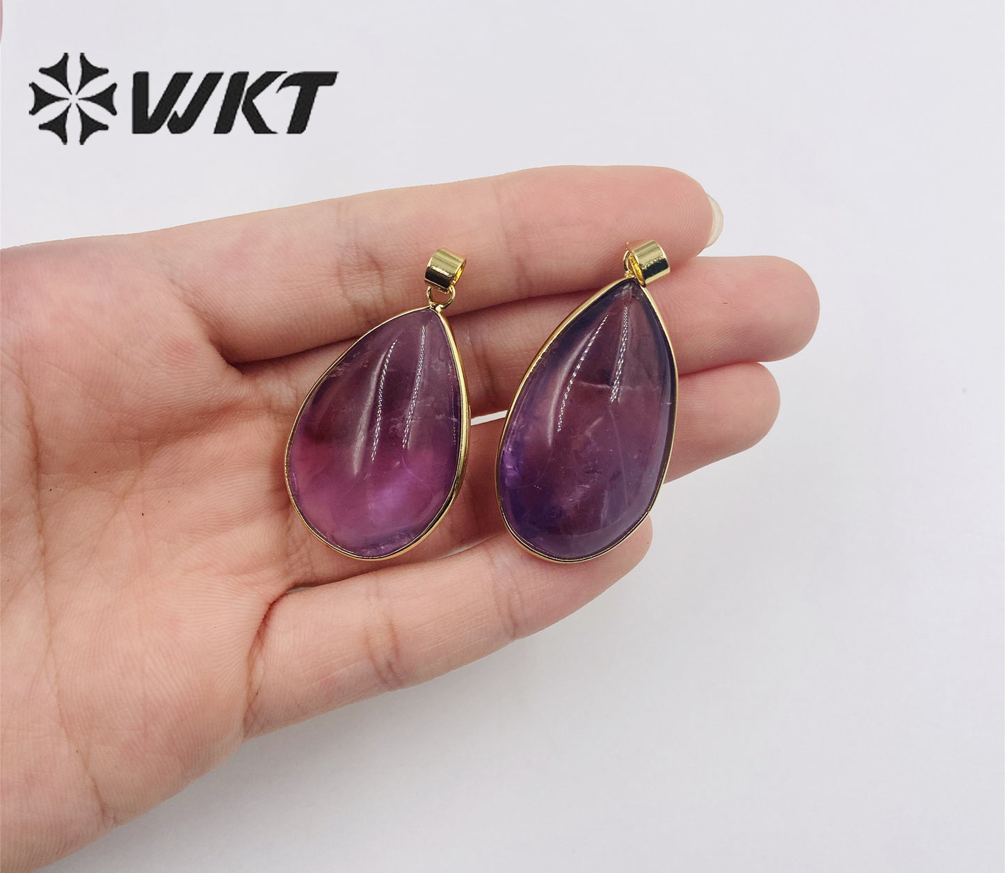 WT-P1910 Hot Sale Classic Natural Stone Healing Transparency Moss Agate Novel Irregular Mysterious Healing Quartz Pendant