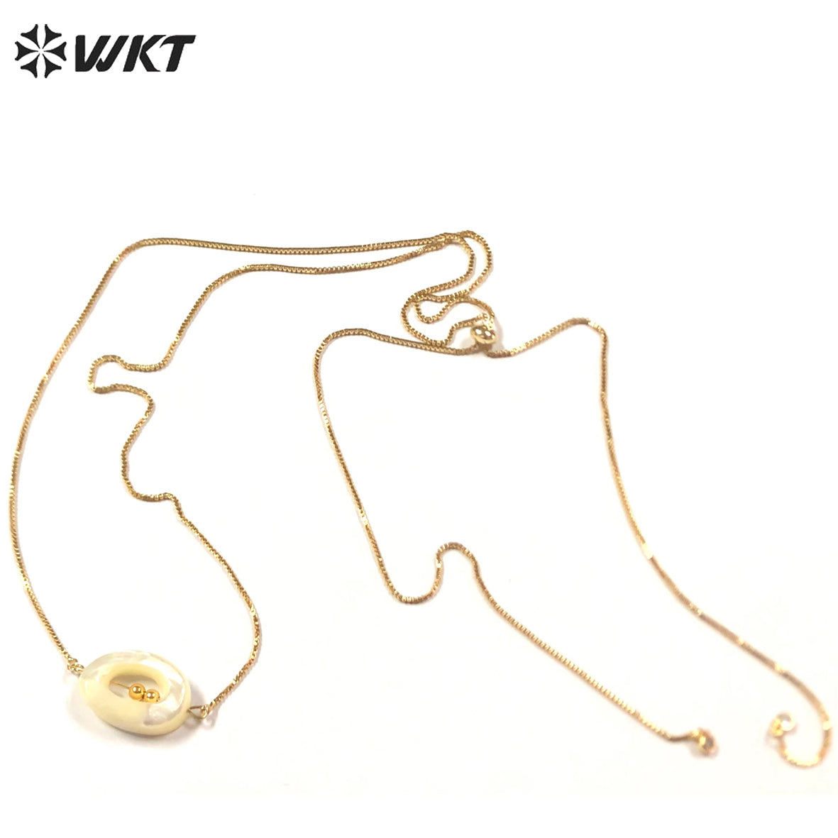 WT-BFN041 30inch Length Gold Chain With 18k Gold Plated Yellow Brass Chain Exquisite and Compact Link Chain for Paty
