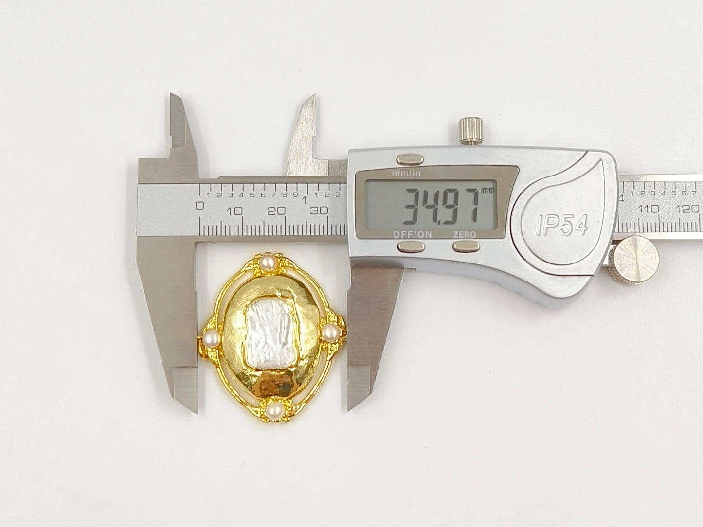 WT-PC017 Wholesale 18K Gold Plated Double Hoops Natural Freshwater Pearl Connectors For Ladies Necklace Bracelet Making