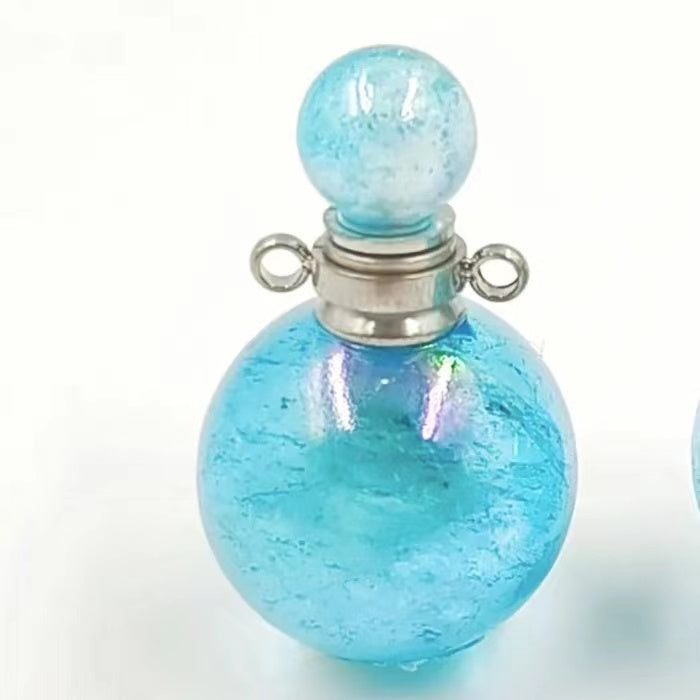 WT-P1930 Fashion Design Trendy New Precious Knife Shaped Colorful Stone Crystal Quartz Perfume Bottle Pendants