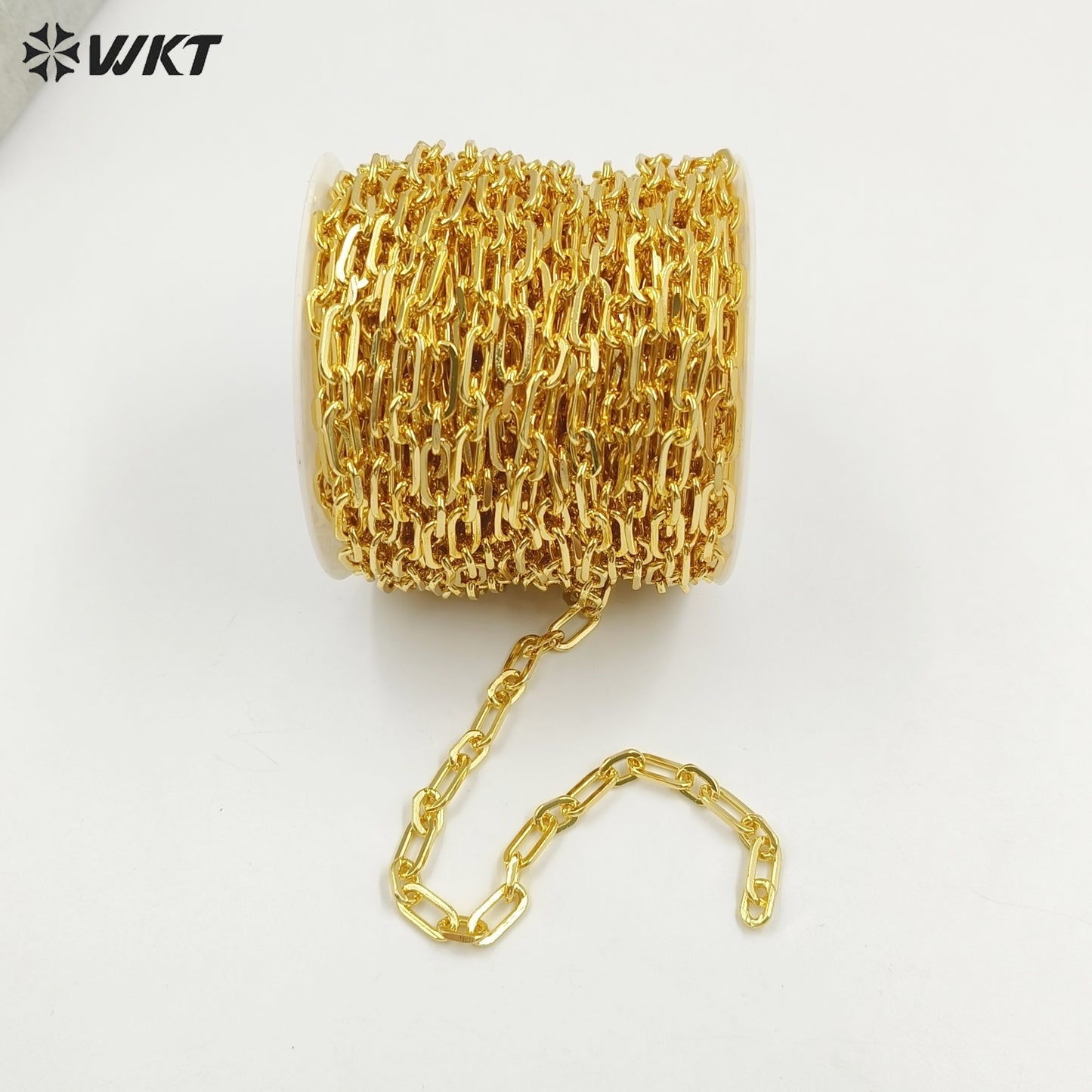 WT-BC223 New Design Cool Wind 18K Gold Plated Metal Sweater Chain Pig Nose Shape Women Jewelry Findings