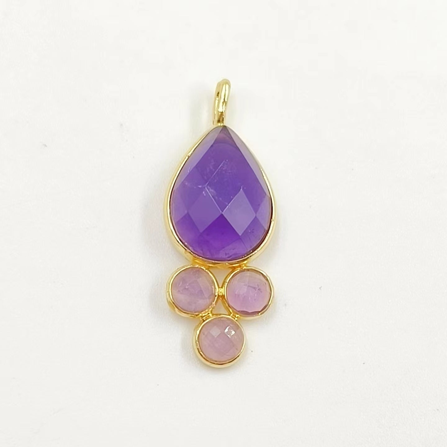 WT-P1944 Amazing Multi Colorful Natural Gemstone Made Pearl Drop 18k Gold Bezel Setting Stone Jewelry Pendant in Kinds of Colors