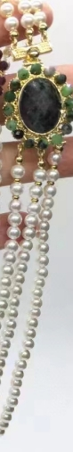 WT-JN280 Elegant Style Beautiful Design Artificial Pearl and Shell and Gemstone Muti Color Lady Necklace Jewelry Fashion