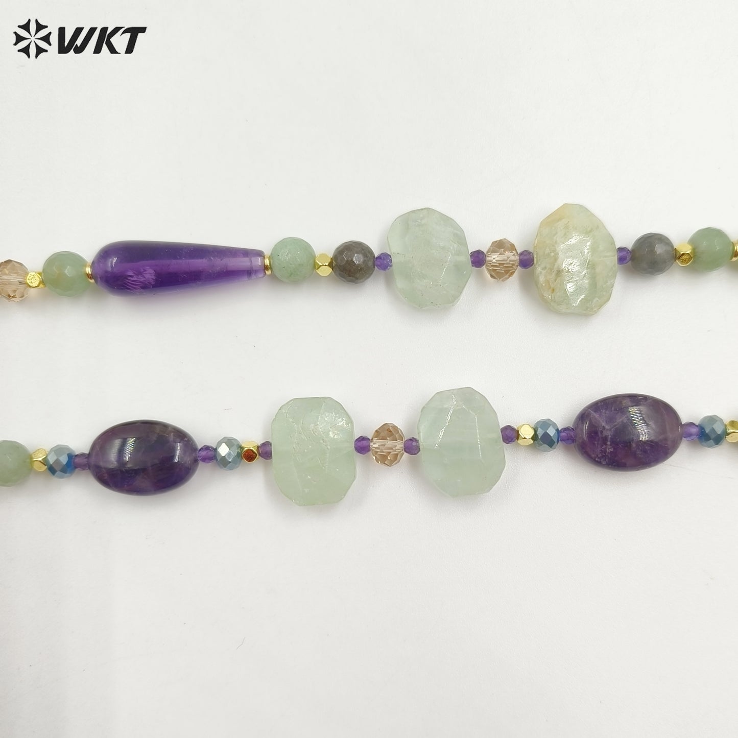 WT-N1475 Wholesale Fashion Gorgeous Hand Made Natural Stone Strand Beads Jewelry Women Necklace for Anneversary