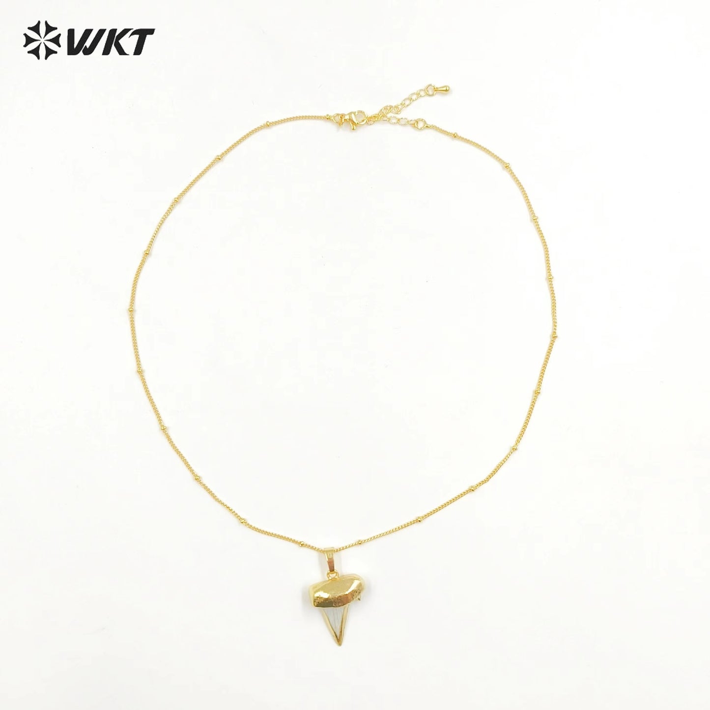 WT-N757 2023 Fashion Vintage Style Natural Stone Necklace Female Bone Shaped Necklace Jewelry for Party Gift