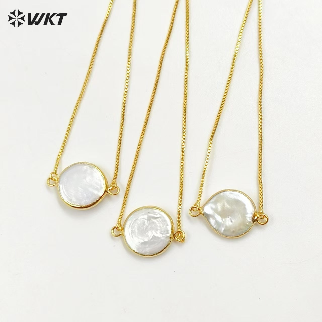 WT-B306 Simple All-match Pearl Connector Bracelets for Women Party Gift,Natural Pearl Connector Bracelets with Gold Chain Design