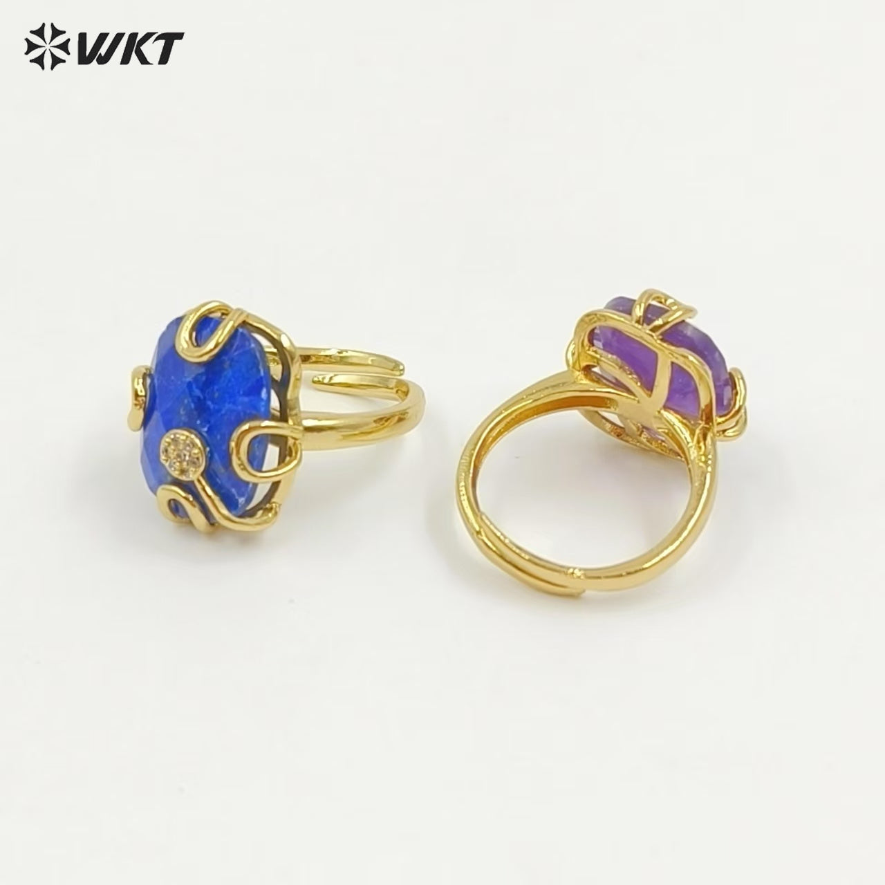 WT-MPR070 Gorgeous Trendy Fashion Natural Freshwater Pearl and Zircon Ring18k Gold Plating for Women Lucky Unique Design Ring
