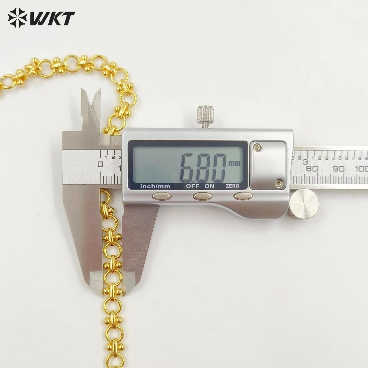 WT-JFN22 WKT Popualr New Arrival Simple Elegant and Fresh Design 18k Gold Plated Buckle Necklace Unisex Hot Sale Chain Jewelry