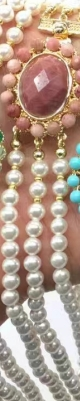 WT-JN280 Elegant Style Beautiful Design Artificial Pearl and Shell and Gemstone Muti Color Lady Necklace Jewelry Fashion