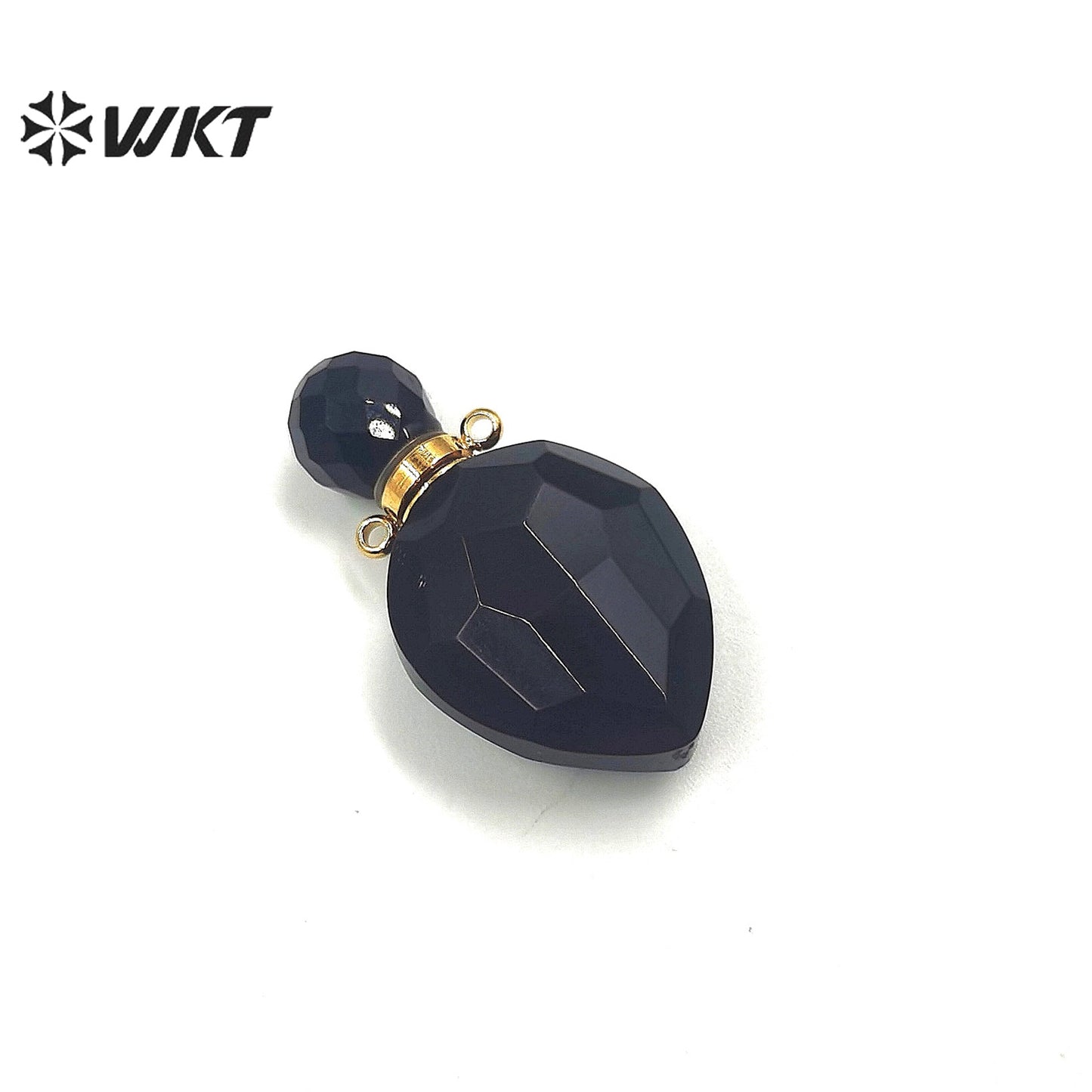 WT-P1795 Attractive Pendant Bohemia Style Perfume Bottle Pendant Textured Women Jewelry Accessories Natural Stone Pendant