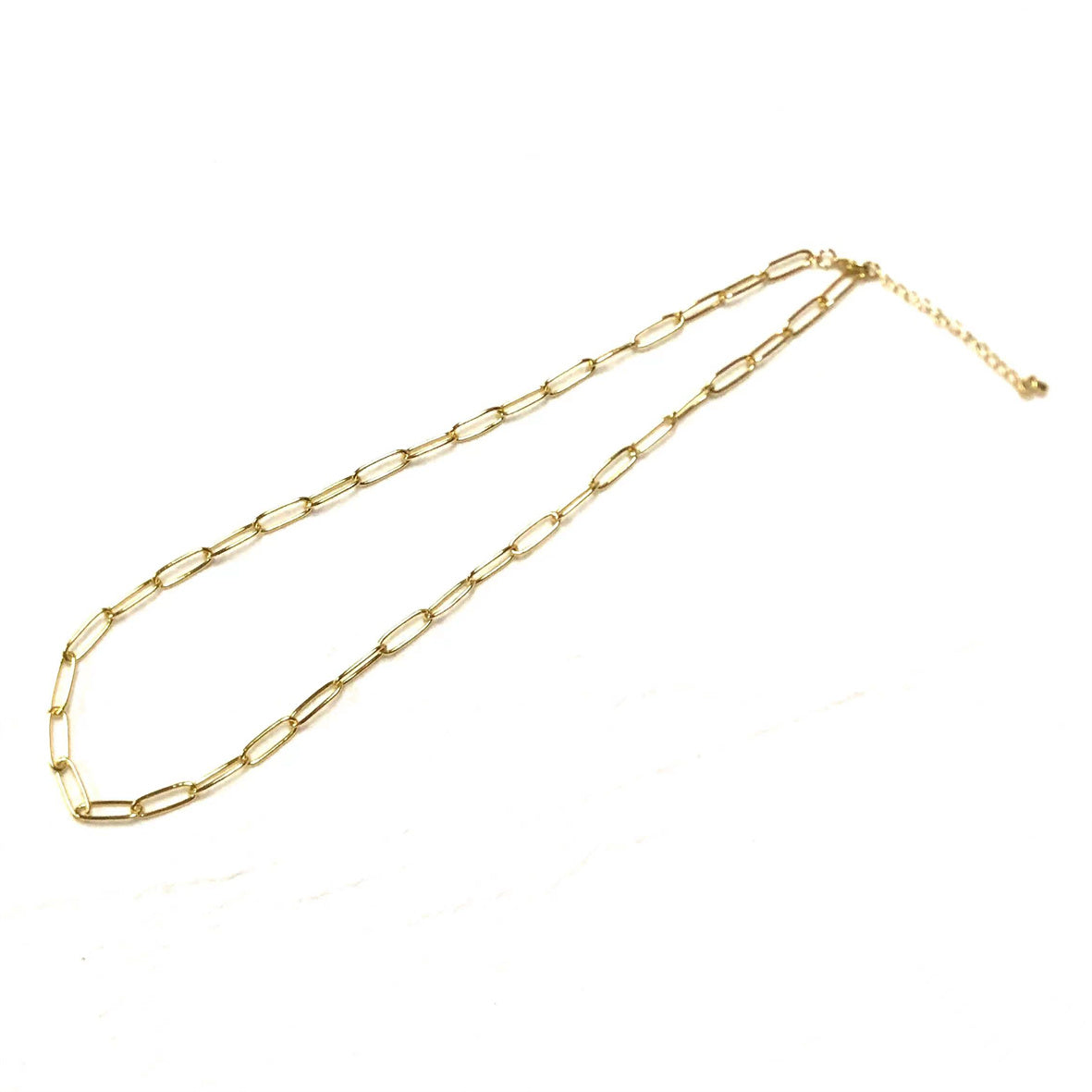 WT-BFN025 WKT Beautiful and Elegant High Quality Punk Choker Women Gold Electroplated Big Link Chain Necklace Metal Necklace