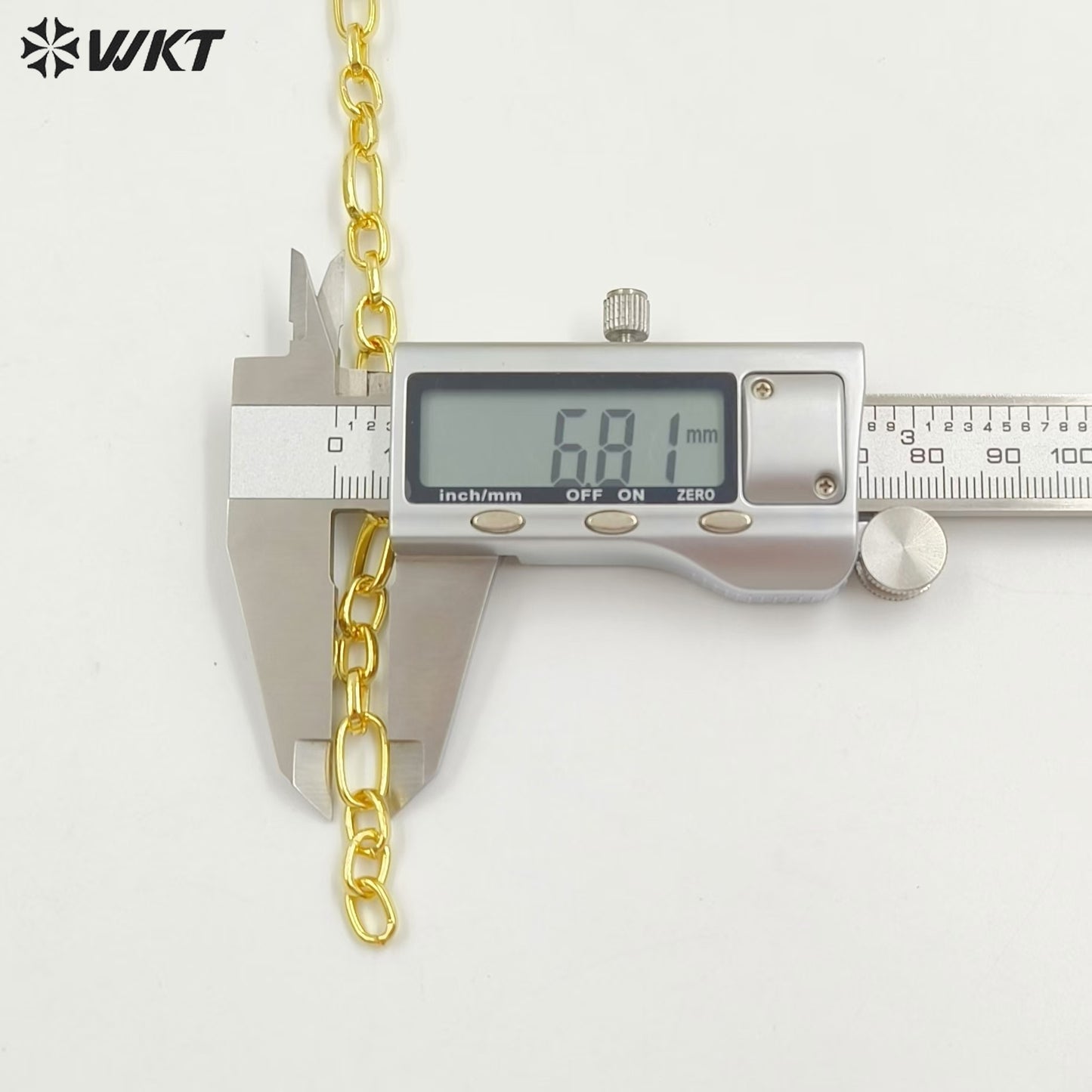 WT-BC232 Popular Simple 18K Real Gold Plated Hand Made Brass Metal Chain for Jewelry Necklace Accesory