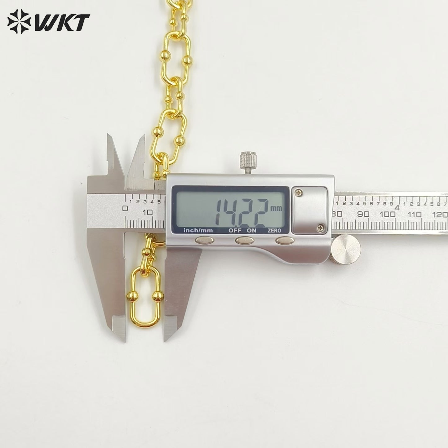 WT-BC235 Copper-plated in 18K Gold Color Korean Handmade Box Buckle DIY Bracelet Necklace Sweater Chain