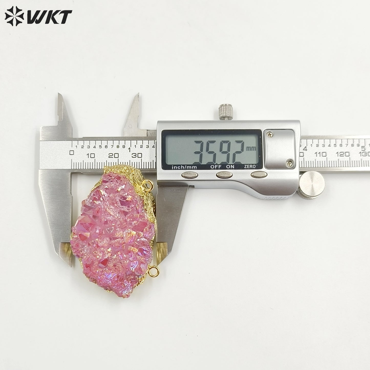 WT-P1918 Fashion Design New Precious Colorful Stone Oval Amazonite Amethyst Stone Aura Crystal Quartz Pendants