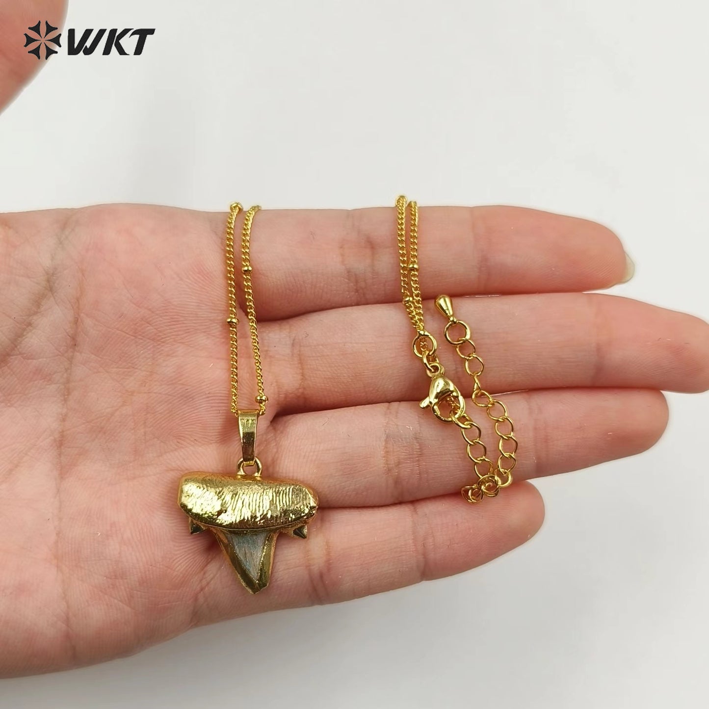 WT-N757 2023 Fashion Vintage Style Natural Stone Necklace Female Bone Shaped Necklace Jewelry for Party Gift