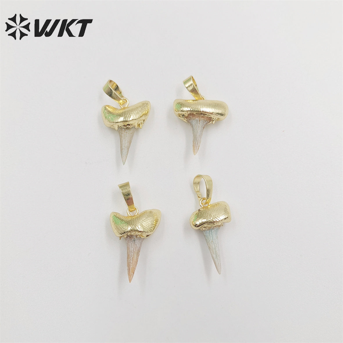 WT-P1855 WKT New Hot Design Teeth Shape Pendant Small Size Unique Gold Top Tooth Pendant for Friend Gift