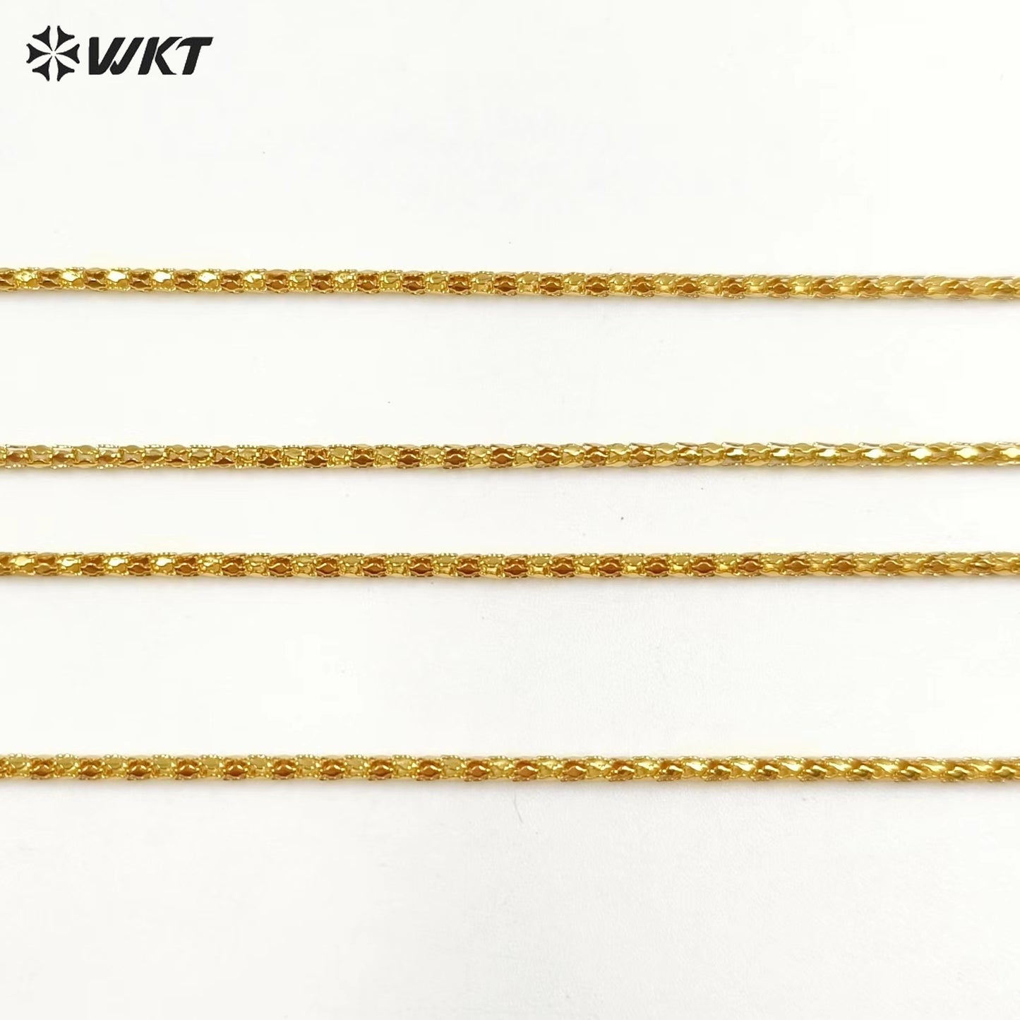 WT-BFN030 WKT 2022 Unique Style Yellow Brass With Gold Necklace New Arrival Hot Sale for Women Metal Necklace Jewelry