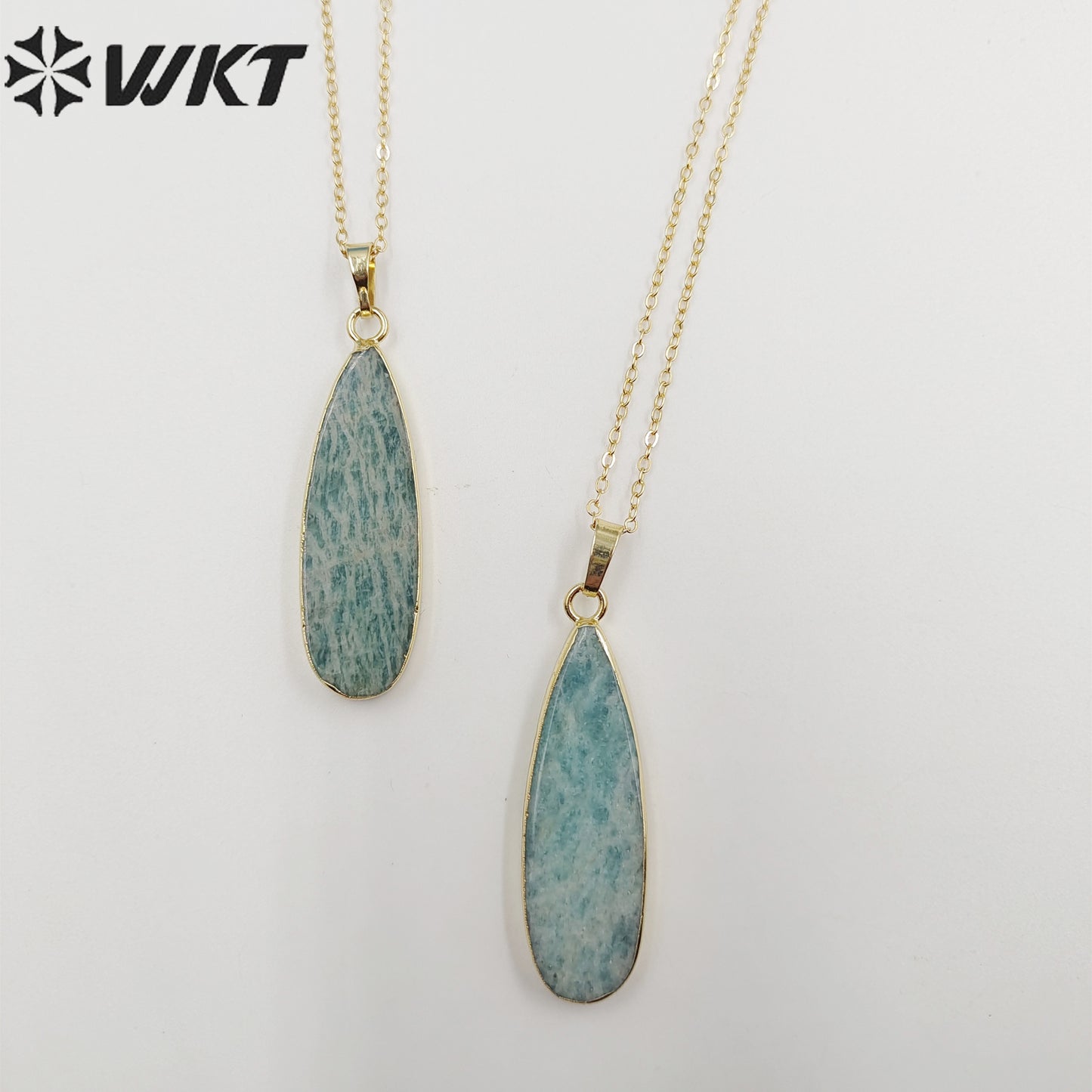 WT-N615 High Quality Necklace Delicate Dripping Pendant Necklace Women's Jewelry Delicate Natural Stone Pendant Necklace