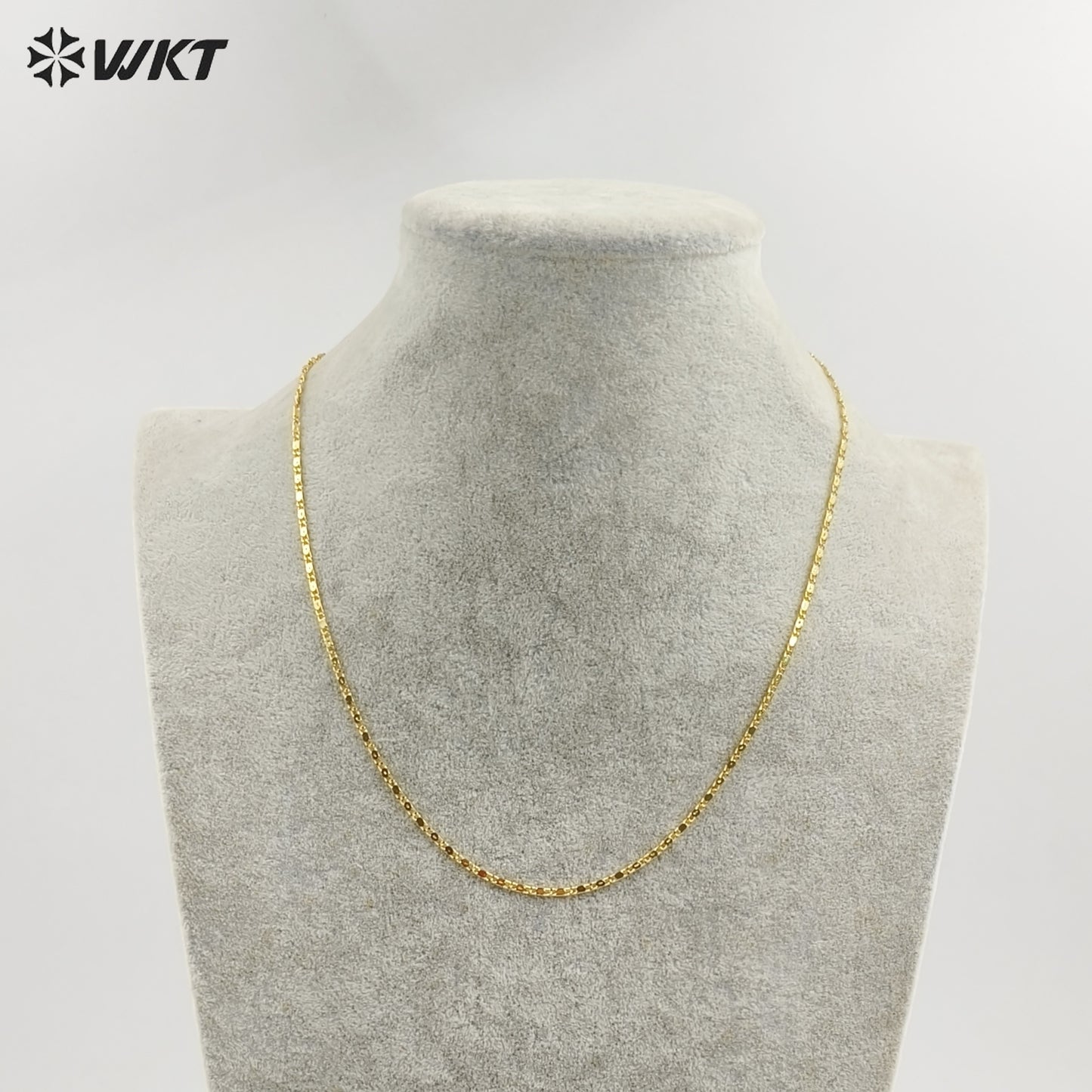 WT-BFN035 Beautiful and Delicate High Quality Women Gold Chain With 18k Gold Plated Brass Bracelet Chain Necklace
