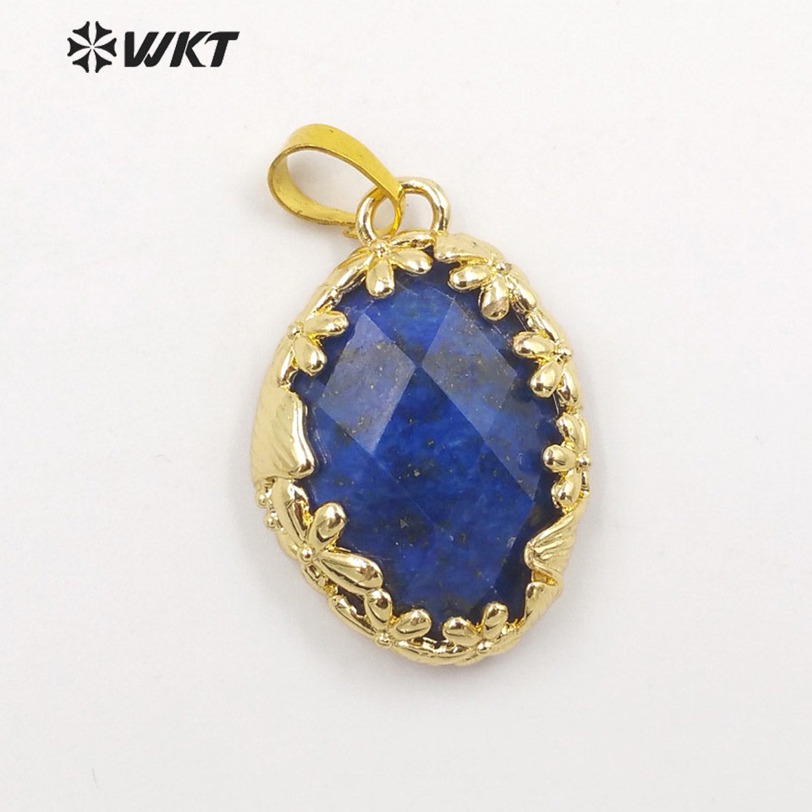 WT-P1925 Fashion Design Trendy New Precious Colorful Gemstone Oval Shaped Amazonite Amethyst Gemstone Pendants
