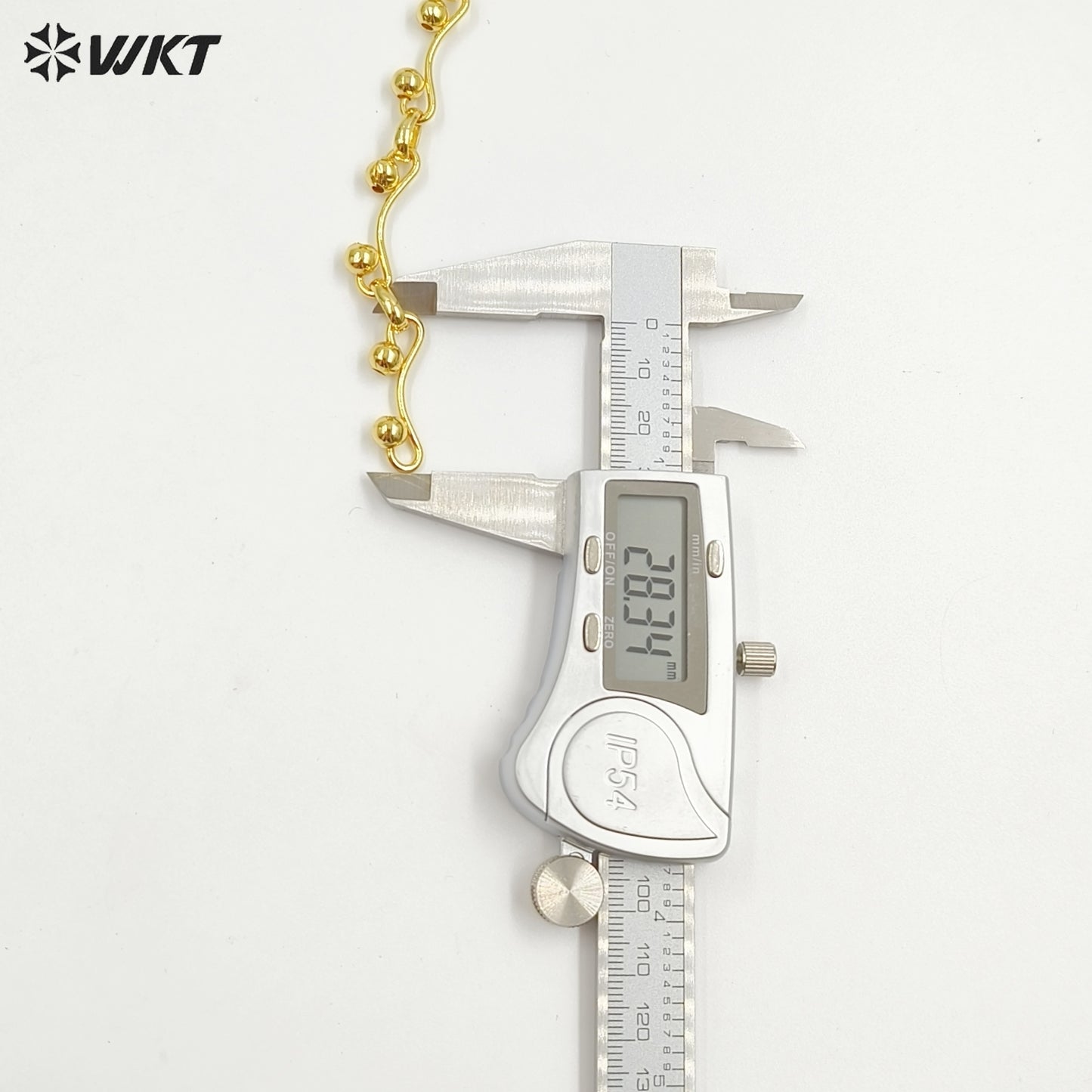 WT-BC261 Wonderful Jewelry DIY Accessories Chain Unique Design With Metal Beads Yellow Brass Gold Electroplated Wholesale