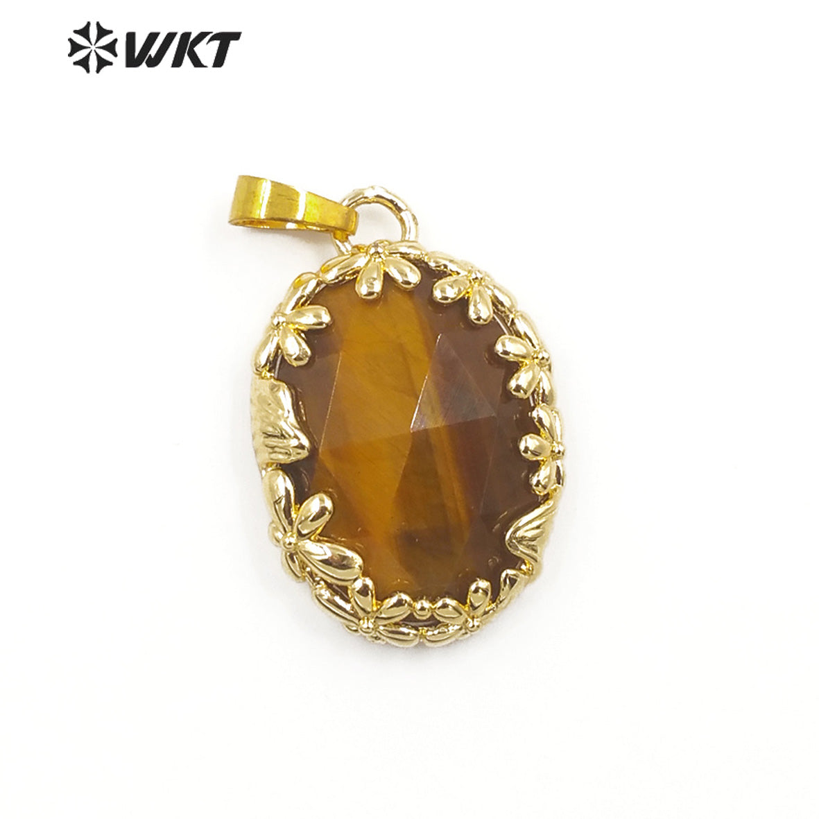 WT-P1919 Fashion Design Trendy New Precious Colorful Stone Oval Amazonite Amethyst Gemstone Pendants