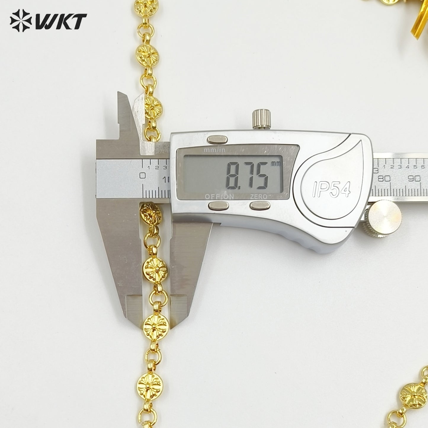 WT-BC250 Amazing Fashion Chunky Unique Handmade Connect 18k Real Gold Plated Chain Accessory for Jewelry Design