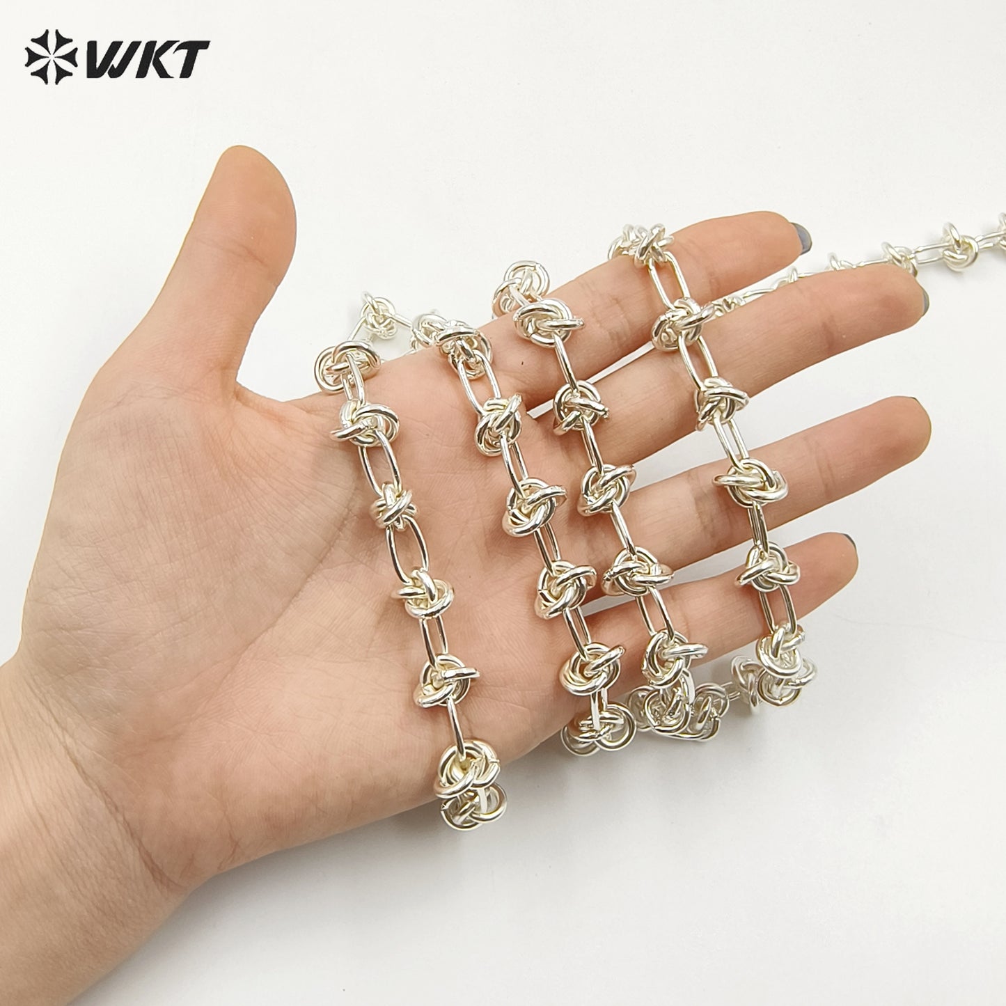 WT-BC236 Wholesale Hot Style Stylish 18K Gold Plated Natural Brass Clasp Chain Can Be Made Bracelet Necklace Jewelry Accessories