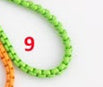 BFN016 Wholesale Summer Hot Sales rainbow Color Box Chain Necklace 18 Inch Long Simple Brass Metal Enamel Chain for Pendants