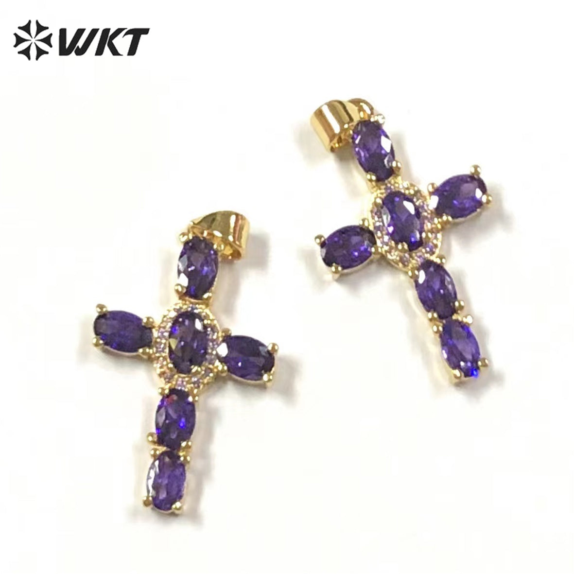WT-MP246 Fashion Shine Country Style Charming Pendant Cross Pendant Necklace Jewelry Accessories Cubic Zircon Pendant