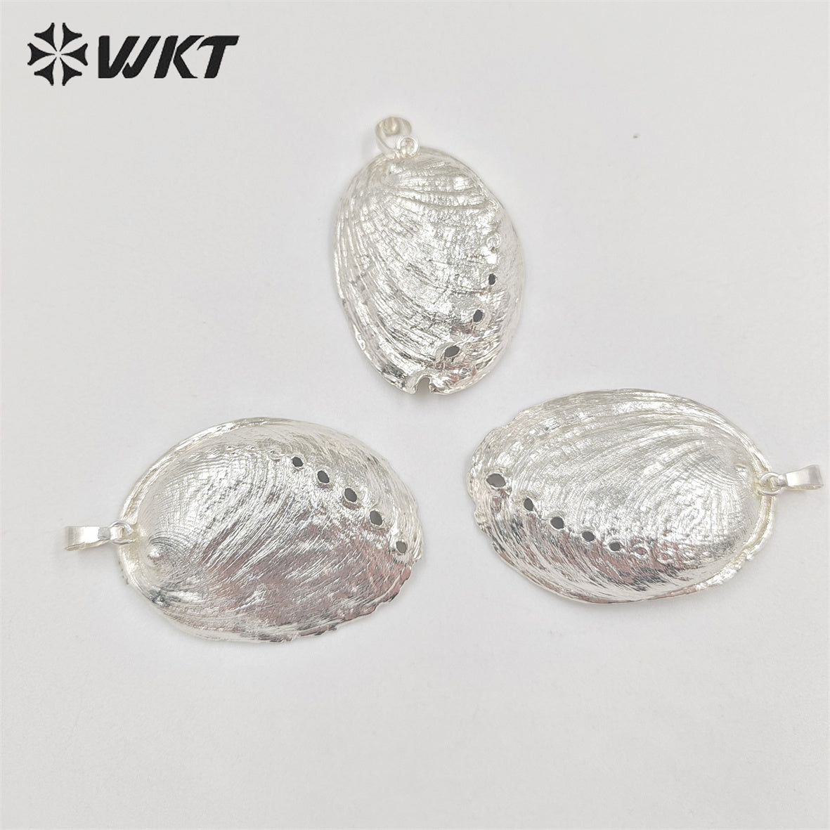 WT-JP316 Newest 18K Full Gold Dipped Natural Abalone Shell Pendant Silver Plated Resist Tarnishable Shell Jewelry Pendant